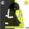 Northmon Safety Hi-Vis Bomber Rain Jacket, 100% Polyester 300D Oxford, Class 3 Safety Yellow, M NM-SJ-100-YW-M - alternate 2
